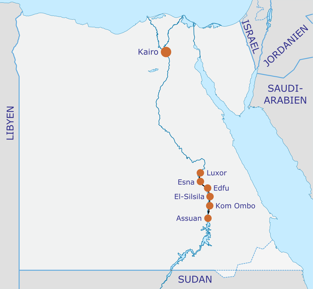 Ägypten Karte 6T Neu