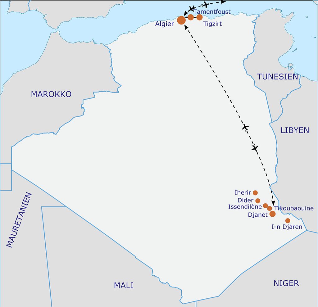 Algerien Impressionen Karte 221213