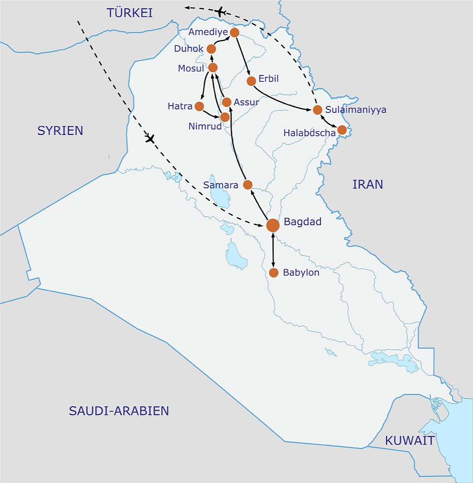 Irak-Karte-Bagdad-nach-Sulaimaniyya-Neu-960px-230830