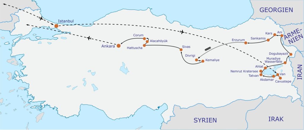 Türkei Urartu Karte